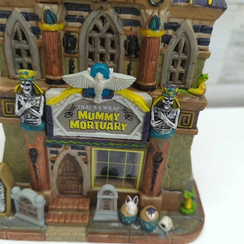 Lemax Spooky Town 2022 That's A Wrap Mummy Mortuary #25850 Egyptian Mummies